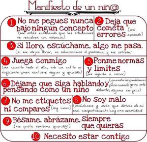 manifiesto niños